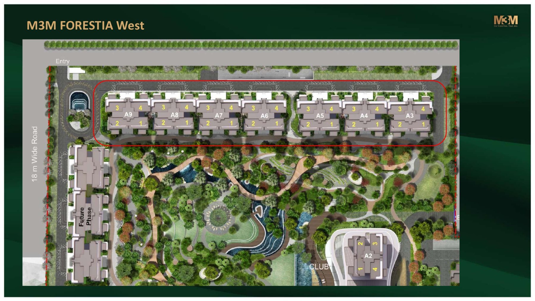 MASTER PLAN M3M FORESTIA WEST