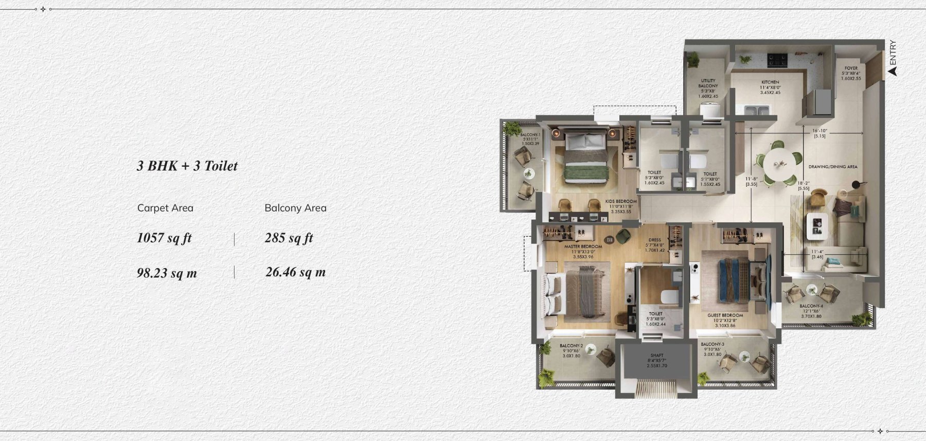 3BHK TYPE 2